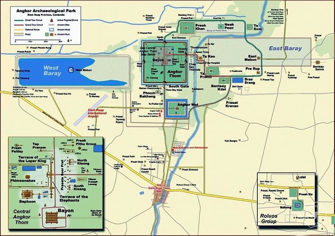 Ангкор ват карта